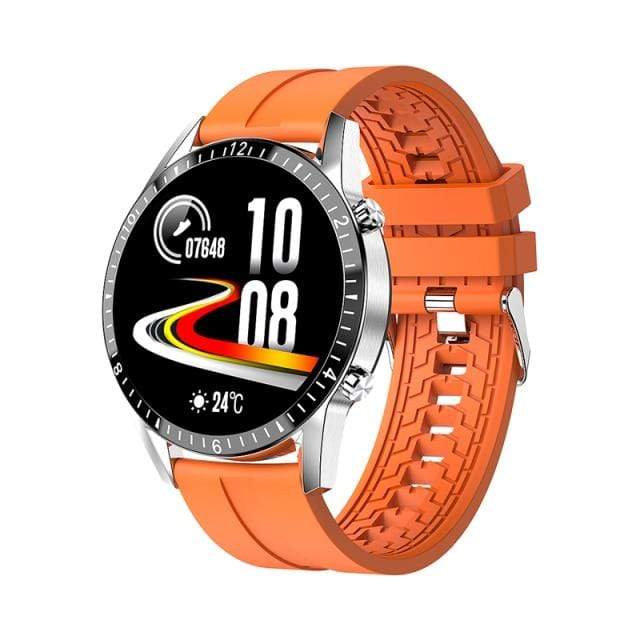 Survival Gears Depot Smart Watches Orange Fitness Tracker Weather Display Smart Watch