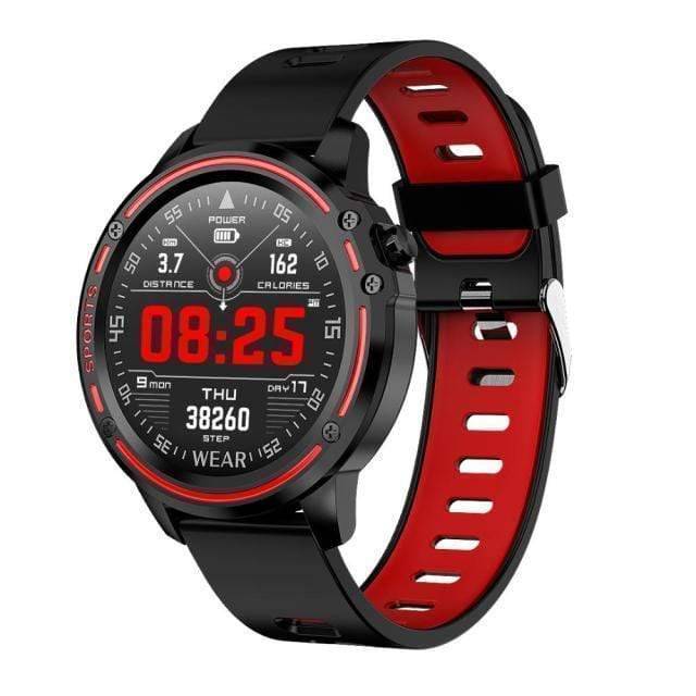Survival Gears Depot Smart Watches Red Fitness Monitoring Tracker Smart Watch