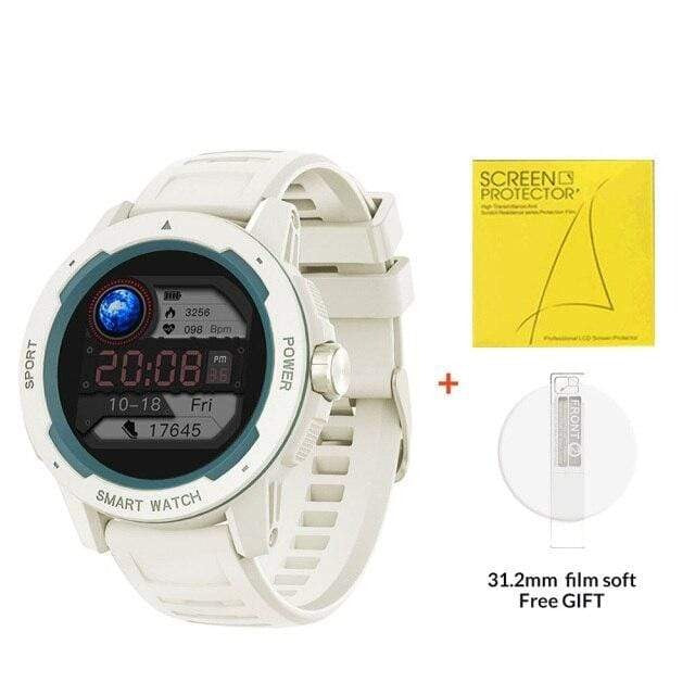 Survival Gears Depot Smart Watches White IP68 Heart Rater Blood Oxygen Pressure Smart Watch