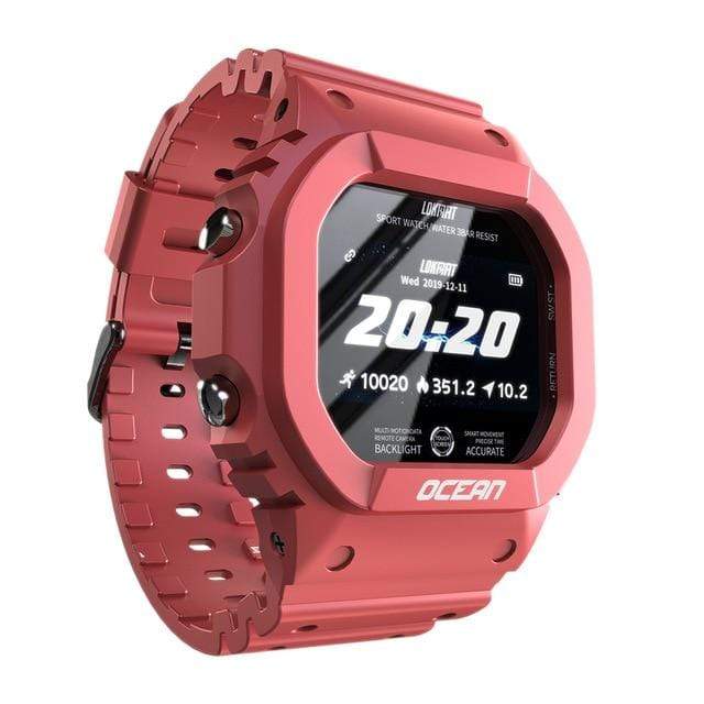Survival Gears Depot Smart Watches Wine Red Ocean Rugged Outdoor Smartwatch