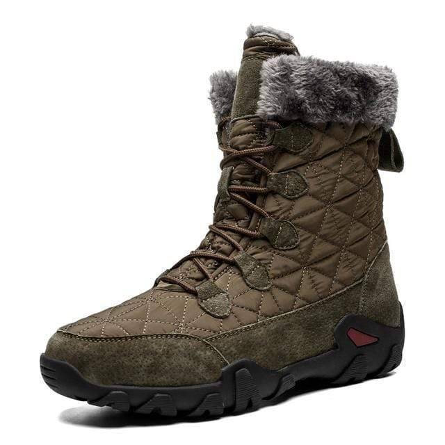 Survival Gears Depot Snow Boots Army Green / 6.5 Winter Fur Plush Snow Boots
