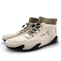 Thumbnail for Survival Gears Depot Snow Boots Beige / 6.5 Light Leather Warm Plush Shoe