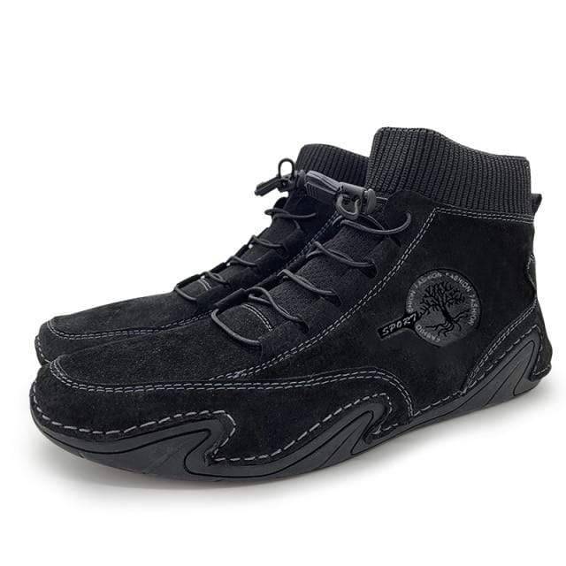 Survival Gears Depot Snow Boots Black / 6.5 Light Leather Warm Plush Shoe