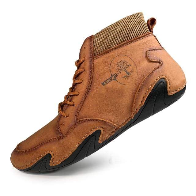 Survival Gears Depot Snow Boots Brown / 6.5 Light Leather Warm Plush Shoe