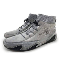 Thumbnail for Survival Gears Depot Snow Boots Gray / 6.5 Light Leather Warm Plush Shoe