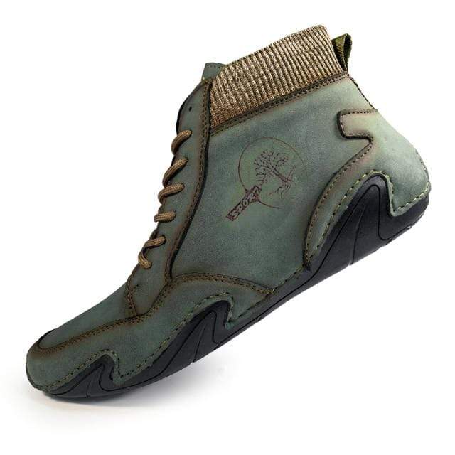 Survival Gears Depot Snow Boots Green / 6.5 Light Leather Warm Plush Shoe
