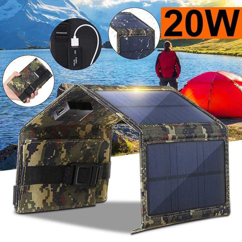 Survival Gears Depot Solar Cells 20W 5V Portable Solar Panel Mobile Power Bank