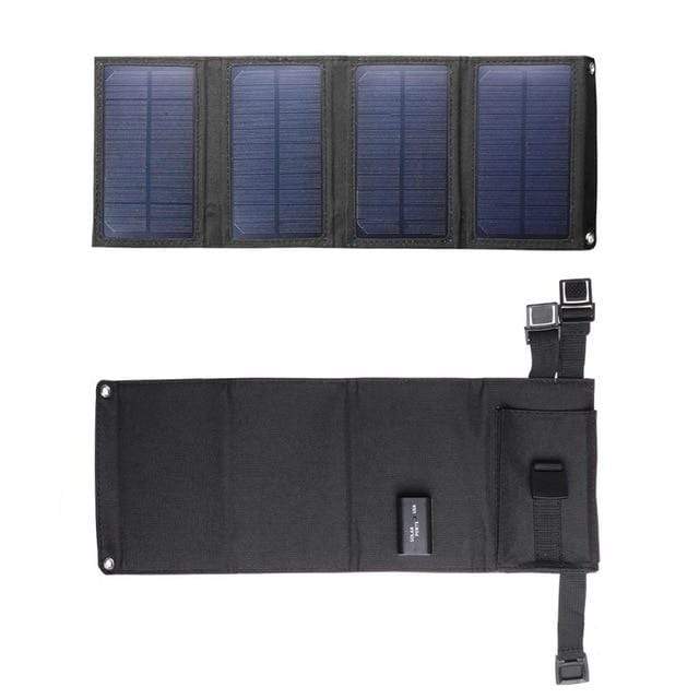 Survival Gears Depot Solar Cells Black 20W 5V Portable Solar Panel Mobile Power Bank