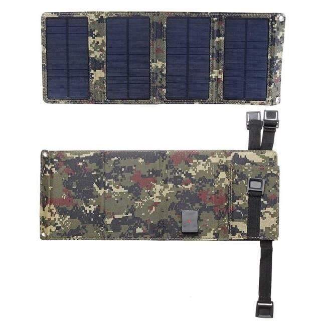 Survival Gears Depot Solar Cells Green Camouflage 20W 5V Portable Solar Panel Mobile Power Bank