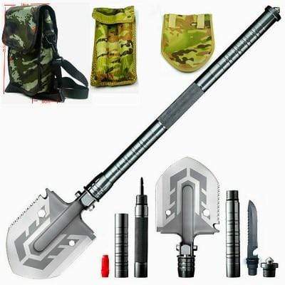 Survival Gears Depot Spade & Shovel Brown Multi function  Foldable Tactical Military Shovel