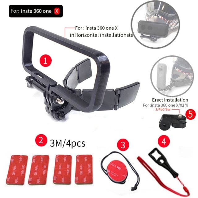 Survival Gears Depot Sports Camcorder Cases set-11 For-onr X Full Face Helmet Chin Mount Camera Holder