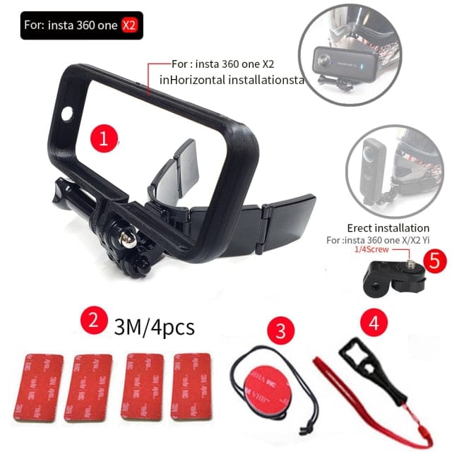 Survival Gears Depot Sports Camcorder Cases set-9 For-onr X2 Full Face Helmet Chin Mount Camera Holder