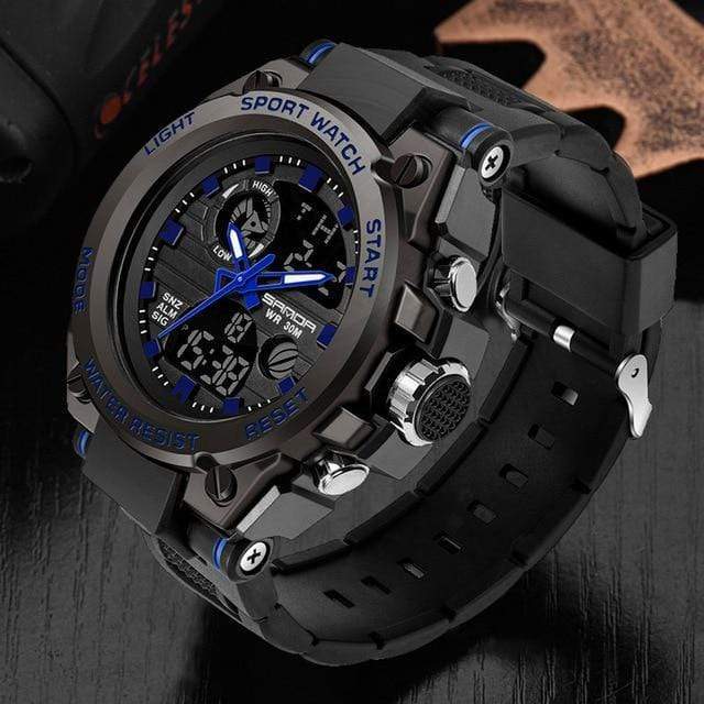 Survival Gears Depot Sports Watches Black Blue Army Sport Wristwatch