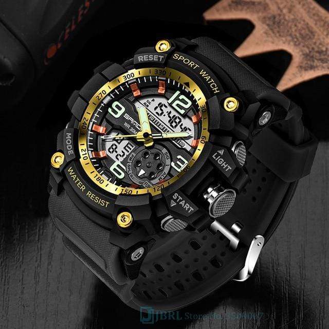 Survival Gears Depot Sports Watches Black Gold Army Sport Wristwatch