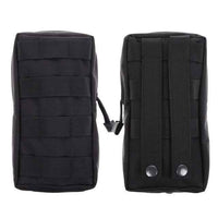 Thumbnail for Survival Gears Depot Survival Backpack Black Color 1 Pack Molle Pouches - Tactical Compact Water-Resistant 600D EDC Pouch