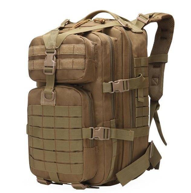 Survival Gears Depot Survival Backpack khaki Military Tactical Backpack Large 3 Day Assault Pack/ Army Molle Bug Out Backpacks