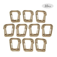 Thumbnail for 10 Pack D-Ring Locking Carabiners for Molle Webbing Straps9