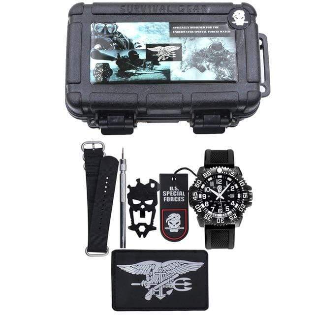 Survival Gears Depot Survival Watch EDC  Waterproof Military Survival Watch