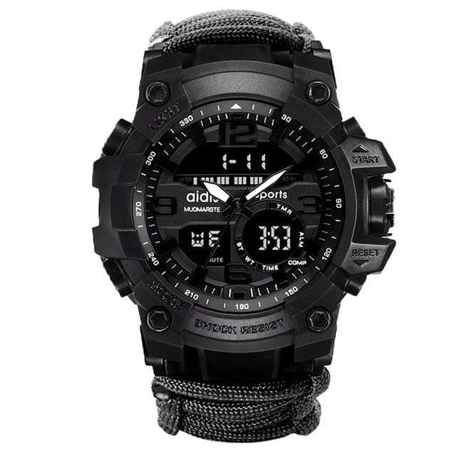 Survival Gears Depot Survival Watches Black ( Buy 1 @ 30% OFF) Men Digital Multi Use Survival Digital Sports Watches