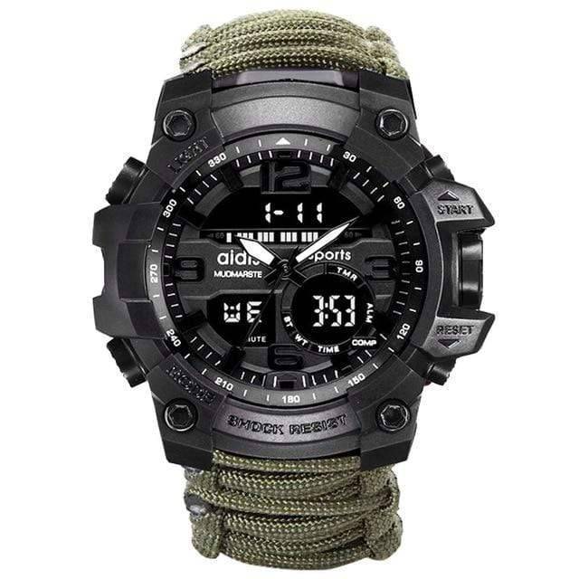 Survival Gears Depot Survival Watches Green ( Buy 1@ 30% OFF) Men Digital Multi Use Survival Digital Sports Watches