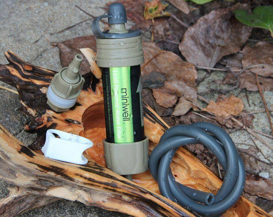 Survival Gears Depot Survival Water Filter Miniwell L630 Survival Portable Water Filter / Survival Life Straw
