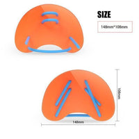Thumbnail for Survival Gears Depot Swimming Gloves Orange Professional Hand Fins Paddle