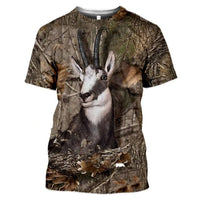 Thumbnail for Camouflage pattern hunting T-shirt with 3D animal print10