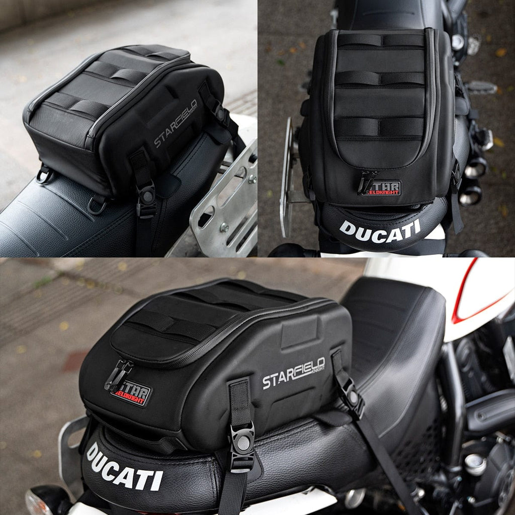 Survival Gears Depot Tank Bags Motorcycle Magnet Rear Seat Fuel Saddle Bag