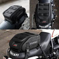 Thumbnail for Survival Gears Depot Tank Bags Motorcycle Magnet Rear Seat Fuel Saddle Bag