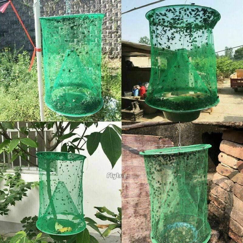 Outdoor Fly Trap - Reusable Fly Traps Outdoor, Effective Fly Catcher, Fly  Trap with attractant, Non-Toxic Fly Killer, Hanging Fly Trap for Garden