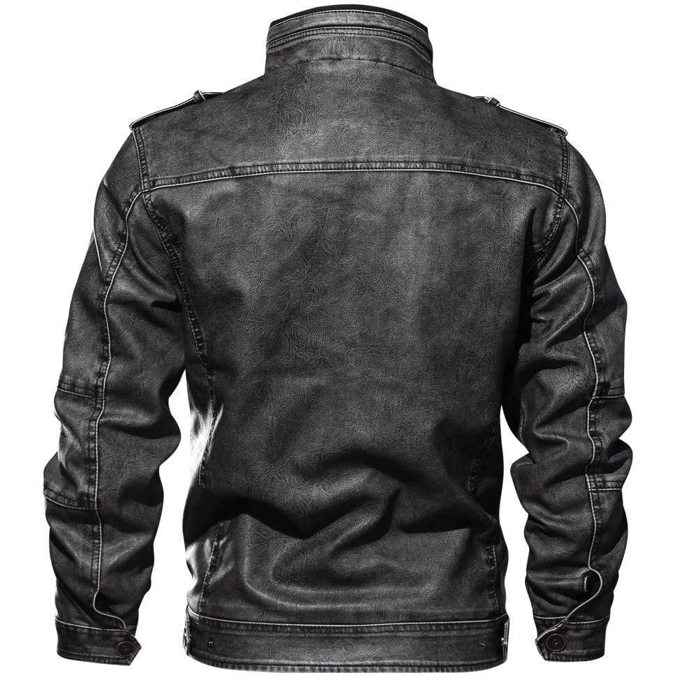 Wiio Velvet Leather Collar Jackets