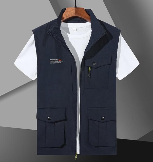 Survival Gears Depot Vests & Waistcoats Dark Blue / M Multi Pocket Techwear Jacket Vest
