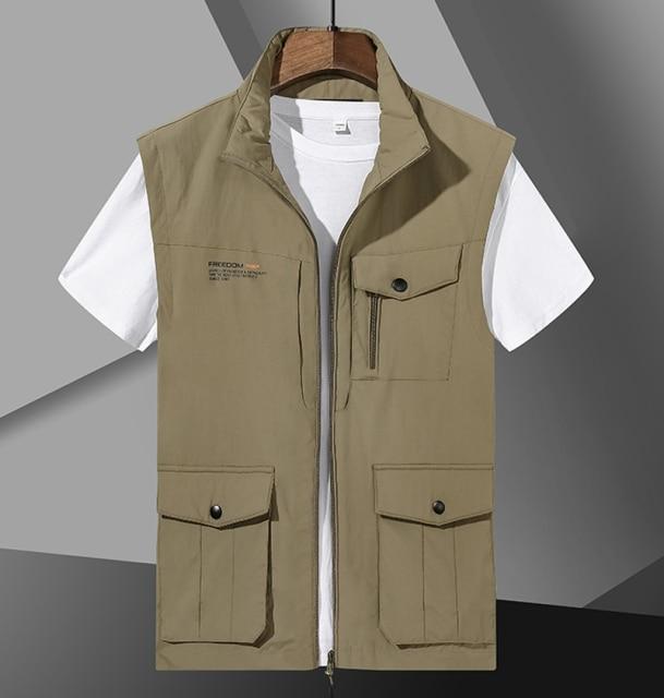 Survival Gears Depot Vests & Waistcoats Khaki / M Multi Pocket Techwear Jacket Vest