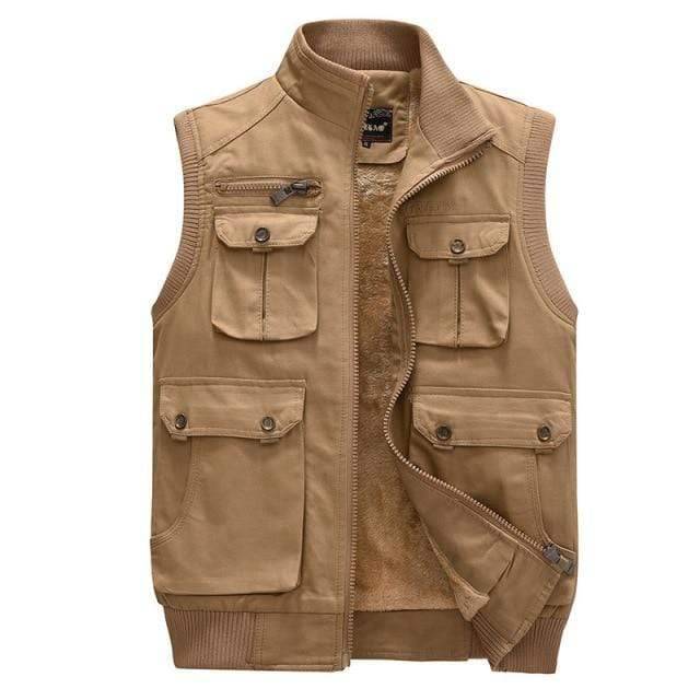 Survival Gears Depot Vests & Waistcoats yellow / XL Fur Lined Autumn Hiking Jacket