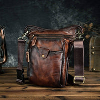 Thumbnail for Survival Gears Depot Waist Packs Classic Leather Shoulder Sling Bag