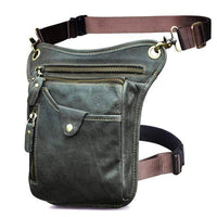 Thumbnail for Survival Gears Depot Waist Packs Grey Classic Leather Shoulder Sling Bag
