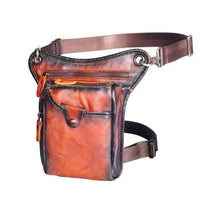 Thumbnail for Survival Gears Depot Waist Packs Orange Classic Leather Shoulder Sling Bag