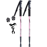 Thumbnail for Survival Gears Depot Walking Sticks Pink 2Pcs Anti Shock Nordic Walking Sticks For Trekking & Hiking