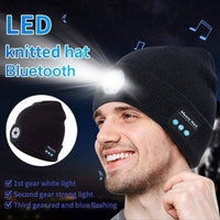Thumbnail for CS Force Official Store Wireless LED Hat Black / USB Warm Bluetooth 5.0 LED Hat Wireless Stereo Headset Music Player With MIC For Handsfree Support Dimming Rechargeable