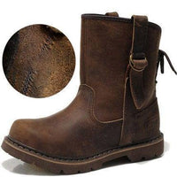 Thumbnail for Survival Gears Depot Without plush / 38 Vintage Leather Snow Boots
